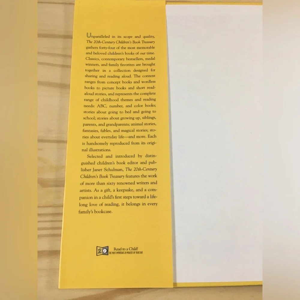 The 20th Century Children's Book Treasury - Yellow/Cream Cover